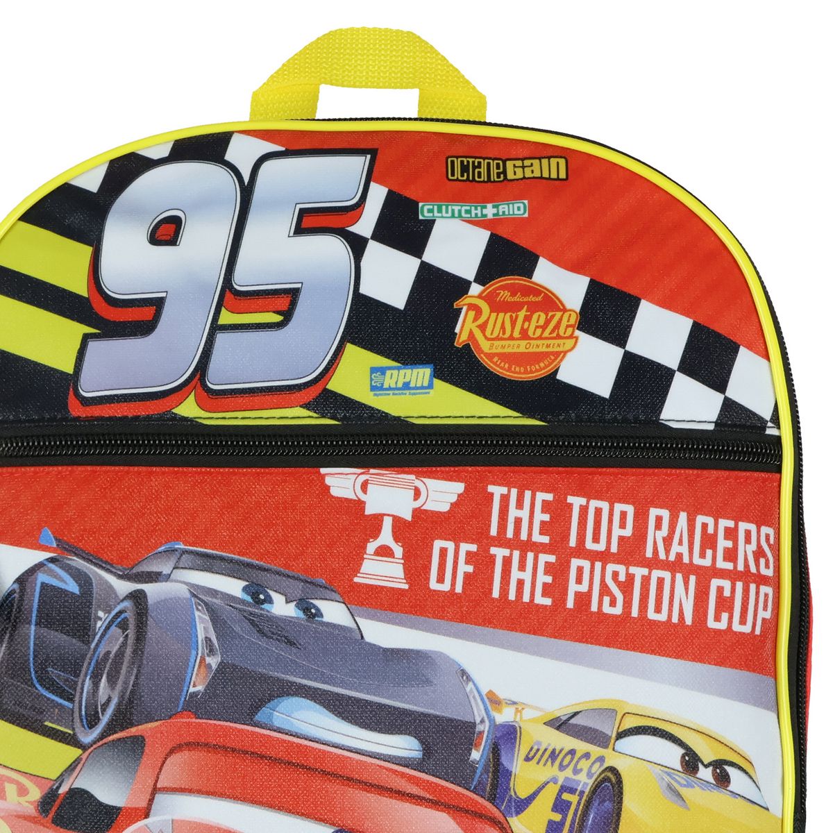 Disney Cars Backpack Top Racers Lightning McQueen 16" School Bag Multicolored - thumbnail 4