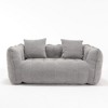 NicBex Modern Bean Bag Chair with Armrests, Comfy High-Resilience Lazy Sofa for 2 People to Read, Watch TV, Gray - 3 of 4