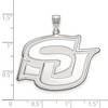 Black Bow Jewelry 10k White Gold Southern Jaguars NCAA Extra Large Pendant - 3 of 4