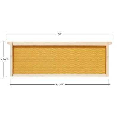 Honey Keeper 10-Pack Natural Waxed Beehive Frames with Wooden Construction