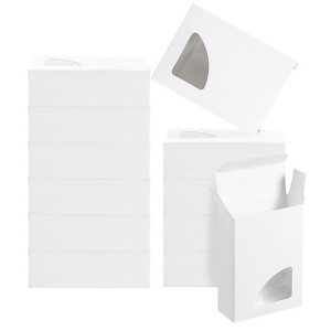 Unique Bargains Paper Homemade Soap Box with Triangle PVC Window 40 Pcs - 1 of 4