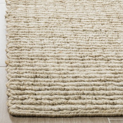 Ivory Elemental Essence 6' x 9' Handwoven Jute Area Rug