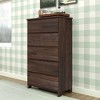 Max & Lily Dresser, 5 Storage Drawers Farmhouse Solid Wood Bedroom Dressers - 2 of 4