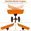 29" Wheeled Snow Shovel for Driveway Adjustable Height & 5-Angle Blade with Ergonomic Handle - 3 of 4