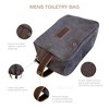 Generic Luxe Mens Premium Canvas Toiletry Bag With Faux Leather - 2 of 4
