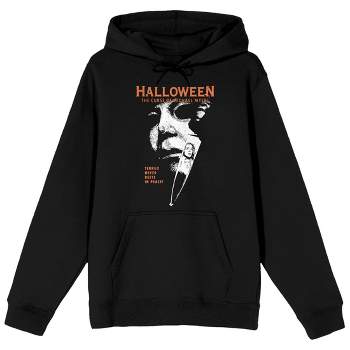 Halloween 6 Michael Myers Poster Art Long Sleeve Black Adult Hooded Sweatshirt