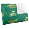 Norfolk State University Logo Pattern Silky Touch Blanket White 50x60 - 3 of 4
