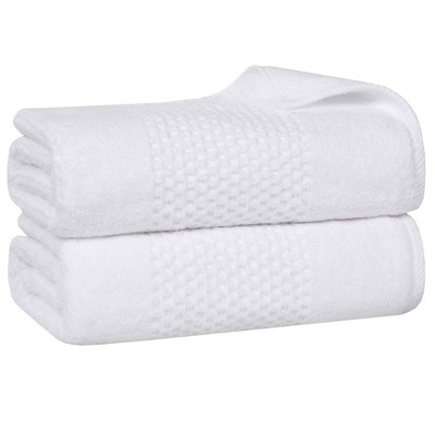 Zero Twist Waffle Textured Cotton Medium Weight Towel Set by Blue Nile Mills