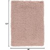 HomeStock Pastel Shaggy Blush 8x10, Shag, HandTufted - 3 of 4