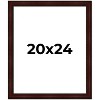 PosterPalooza | Distressed Brown Picture Frame - UV Acrylic, Foam Board Backing, Hanging Hardware - 2 of 4