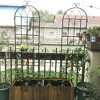 4 Pack Metal Garden Trellis 86.7" x 19.7"/71"x19.7" Rustproof Trellis for Climbing Plants Outdoor Flower Support Black - 3 of 4