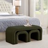 FURNIinspire Ottomans And Benches 44 Inch Bench End of Bed Bench Bedroom Bench, Living Room Ottoman for Entryway, Green, 43.5"*16.5"*18" - 2 of 4