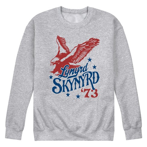 Men's - Lynyrd Skynyrd - Soaring Eagle Red and Blue 1973 Graphic Fleece Sweatshirt - image 1 of 4