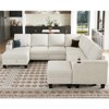 Belffin Chenille U-Shaped 8-Seater Modular Sectional - Convertible Sofa with Hidden Storage & Tool-Free Assembly - 2 of 4