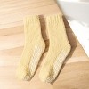 Alilang Women's 3-Pack Anti-Slip Fuzzy Grip Socks for Cozy Indoor Comfort - 3 of 4