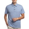 Mens Golf Shirt Moisture Wicking Quick-Dry Short Sleeve Casual Polo Shirts for Men - 2 of 4