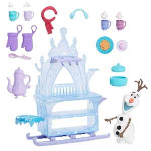 Mattel Disney Frozen Olaf Doll & Accessories, Treat Sled Playset with Cart, Food & More Inspired by Frozen: Winter Festival - 1 of 3