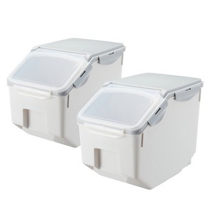 HomeStock 30 LB Rice Storage Container with Measuring Cup, BPA free - 1 of 4