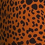 burnt caramel leopard print