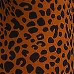 burnt caramel leopard print