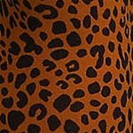 burnt caramel leopard print