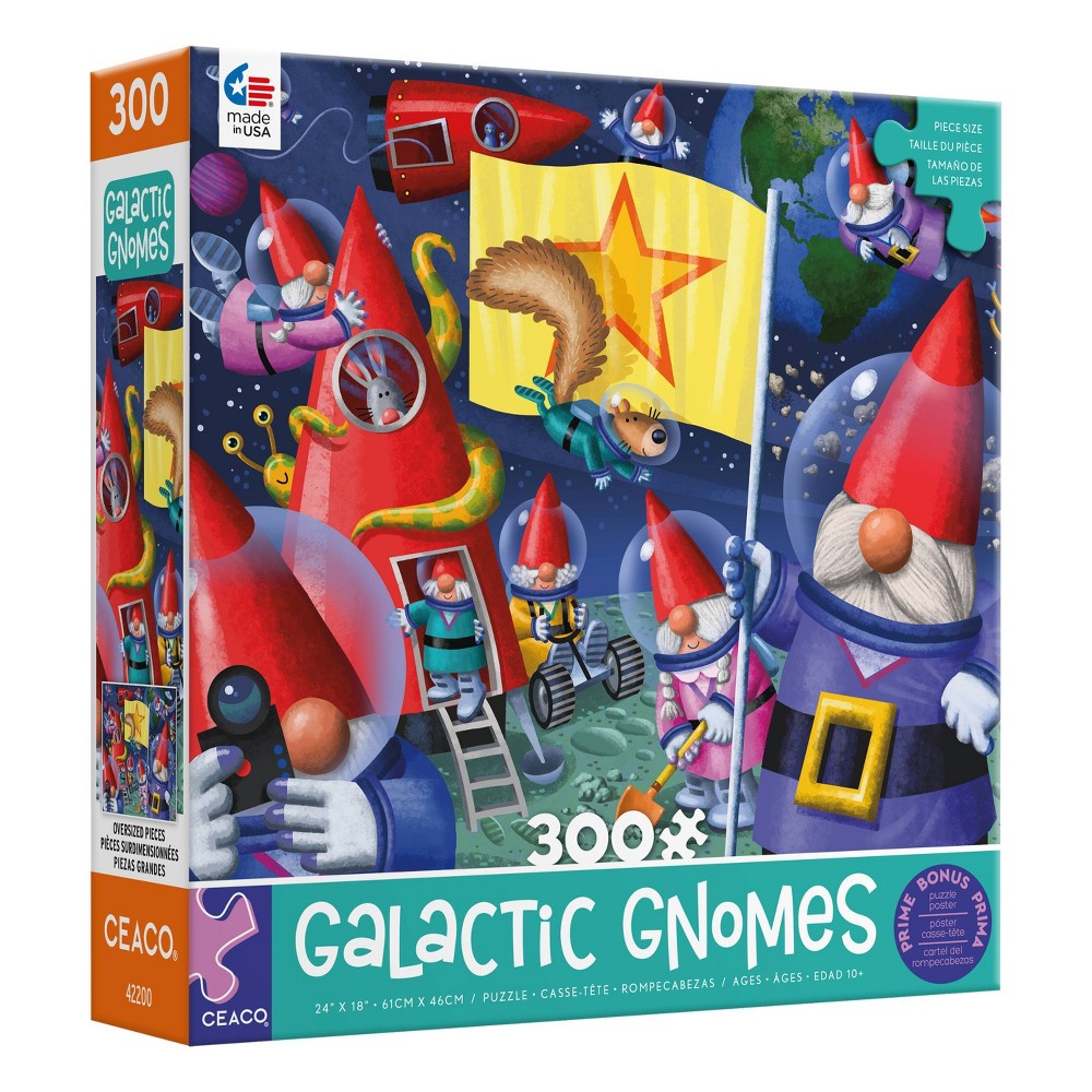 UPC 021081223850 product image for Ceaco Gnomes in Space Jigsaw Puzzle - 300pc | upcitemdb.com