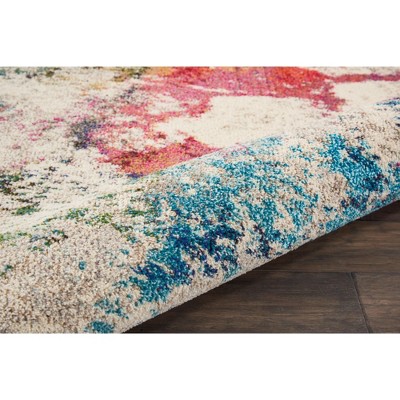 Ivory Abstract Hand-knotted 9' x 12' Synthetic Rug