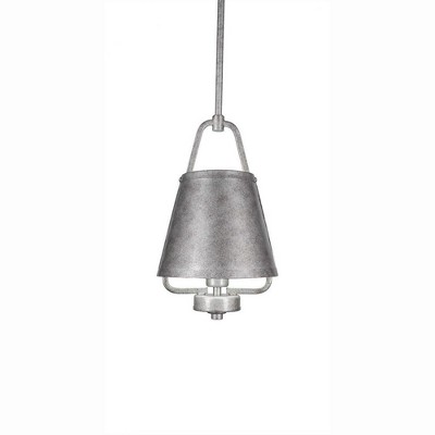 Toltec Lighting Sonora 1 - Light Pendant in  Aged Silver