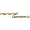 14K Yellow Gold-Plated Miami Cuban/Curb Chain Bracelet with Cubic Zirconia Love Knot, blending bold style with sparkling elegance. - 2 of 2