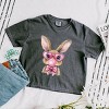 Bunny Sunglasses Bubblegum - Women's Boxy Crop Top Graphic T-Shirt - 2 of 4
