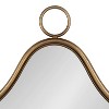 21" x 27" Sarita Decorative Framed Wall Mirror Gold - Kate & Laurel All Things Decor: Baroque-Inspired, Scalloped, No Assembly Required - 3 of 4