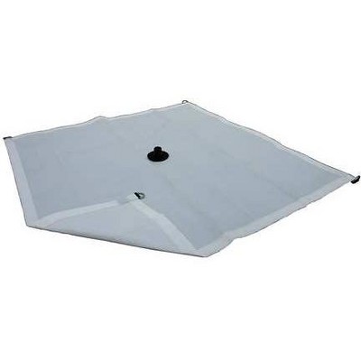 ZORO SELECT 5WUA1 Tarp,Fire Retard Drainage,Poly,15x15Ft