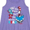 Girls' - Dr. Seuss - Oh Places Youll Go When You Read Graphic Sleeveless Aline Dress - 2 of 4