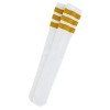 Jefferies Socks Kid's Striped Knee-High Tube Socks (1 Pair), Large (Shoe Sizes 6-9), Yellow - 2 of 3