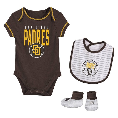 San Diego Padres Infant Minor League Player Three-Pack Bodysuit