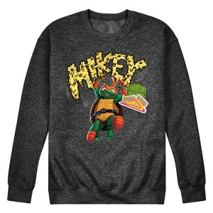 Men's - Teenage Mutant Ninja Turtles - Michelangelo AKA Mikey Graphic Fleece Sweatshirt - 1 of 4