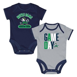 NCAA Notre Dame Fighting Irish Newborn 2pk Bodysuit : Target