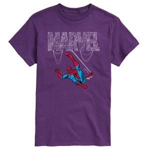 Men's - Marvel - Logo Web Spider-Man Short Sleeve Graphic T-Shirt - 1 of 3