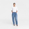 KBB by KAHLANA Women's High-Rise Barrel Leg 'The Devin Jean' - Medium Wash - 3 of 3