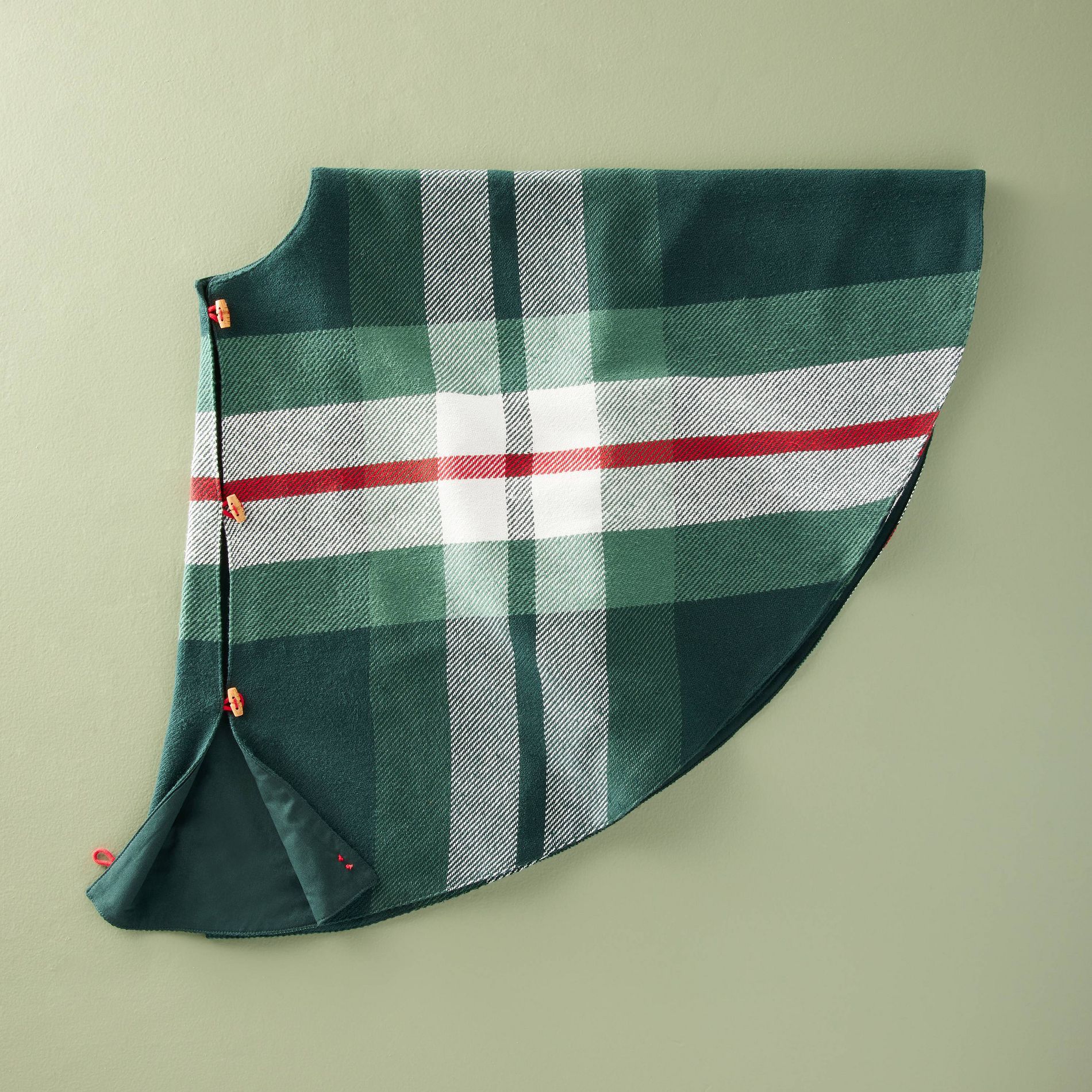 52" Chunky Woven Tree Skirt Green Plaid - Hearth & Hand™ with Magnolia