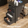 Aheaplus Reversible L Shaped Computer Desk with Fabric File Drawers - 4 of 4
