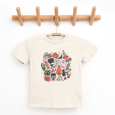 The Juniper Shop Halloween Doodle Collage Toddler Short Sleeve Tee