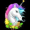 Women's Design By Humans Christmas unicorn By NikKor Racerback Tank Top - 2 of 3