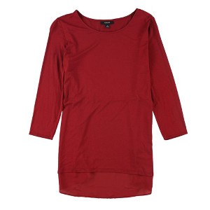 Alfani Womens Mixed Media Basic T-Shirt - 1 of 2