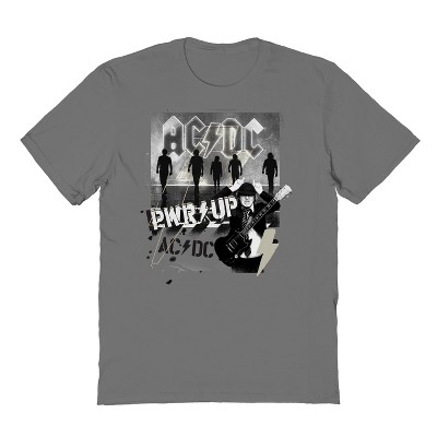 Acdc Men's Pwr Up Short Sleeve Graphic Cotton T-Shirt