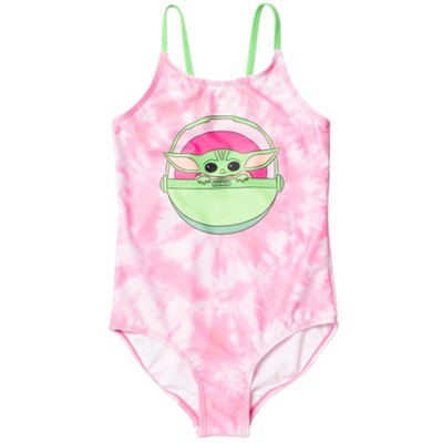  Barbie Little Girls One Piece Bathing Suit Tie Dye Pink 4:  Clothing, Shoes & Jewelry