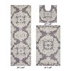 Medallion Collection 3 Piece 100% Cotton Tufted Bathroom Rug Set  with Non-Slip Backing, Machine Washable, Tumble Dry Bath Mat - 2 of 4