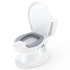 Potty Training Toilet for Baby, Realistic Potty Training Toilet with Soft Seat,Realistic Flushing Sound,Removable Pot,Storage Tank,Toilet Paper Holder - 3 of 4