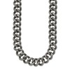 Chisel Stainless Steel Antiqued and Textured 24" Link Necklace - 4 of 4
