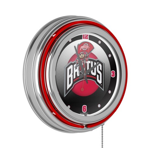 Ohio State University  Retro Neon Wall Clock by Trademark Gameroom - image 1 of 4